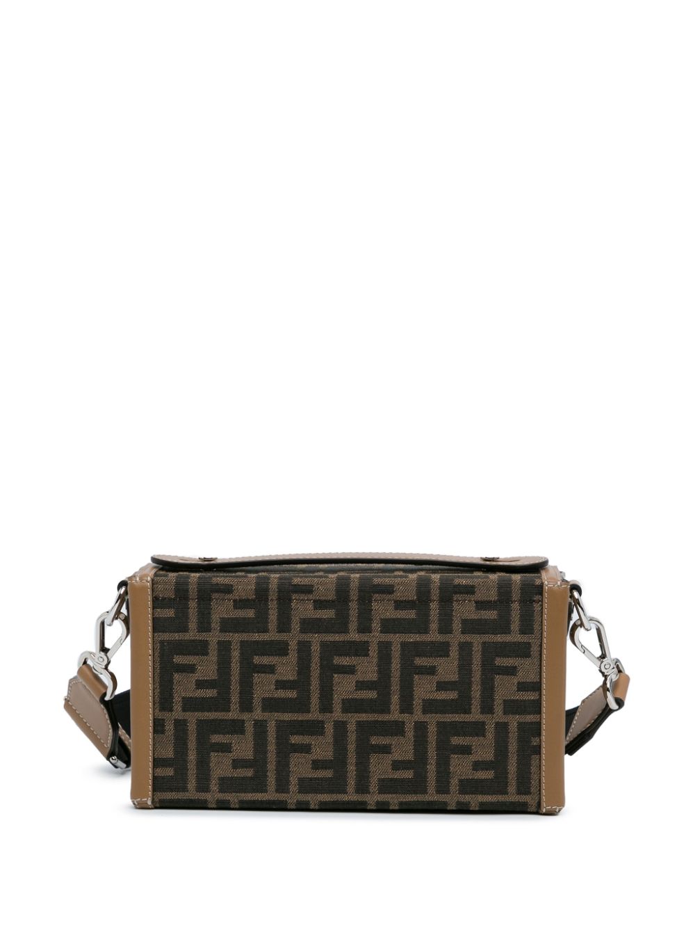 Fendi Pre-Owned 2010-2023 Zucca Canvas Soft Trunk Baguette boekentas - Bruin