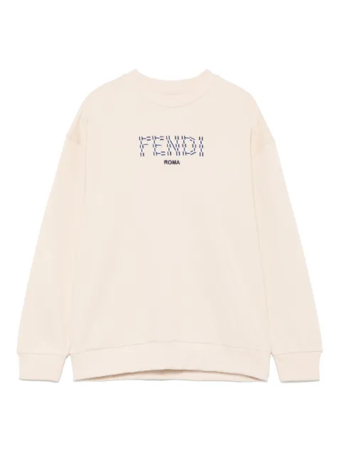 Fendi Kids embroidered-logo sweatshirt