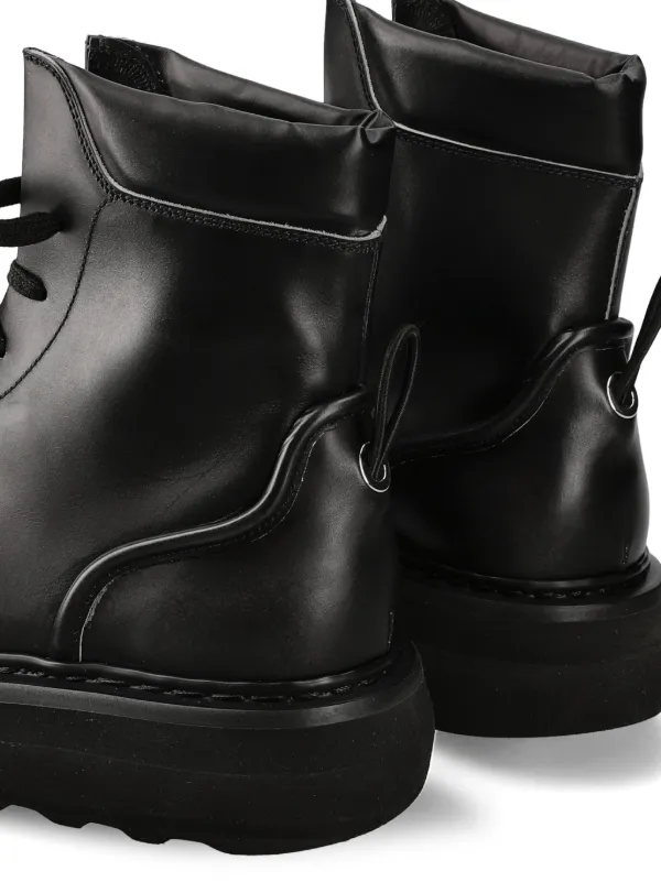 ドレスシューズ・革靴・ビジネスシューズ PREMIATA SS25 PREMI CALLO LACE UP (PREMI605 CALLO BLACK) Premiata Padded lace-up Ankle Boots | Black | FARFETCH