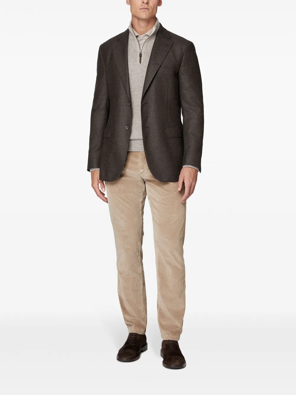Boggi Milano Wollen jack - Bruin
