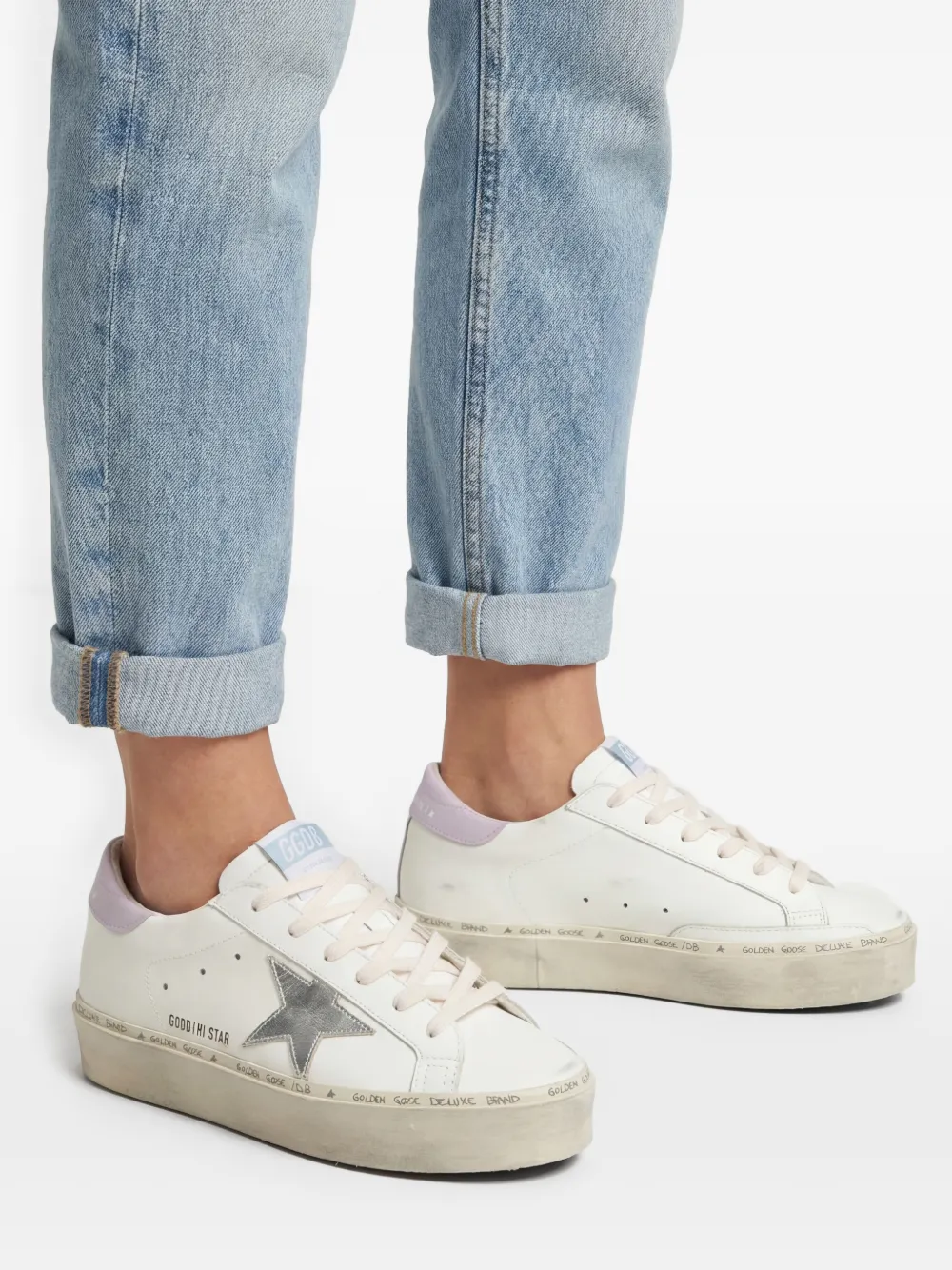 Golden Goose Hi Star sneakers Wit