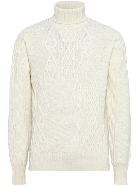 Boggi Milano mixed-knit sweater Men