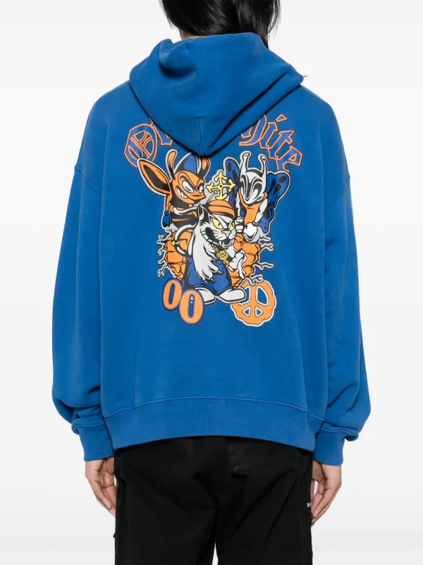 Off-White グラフィック パーカー | ブルー | FARFETCH JP