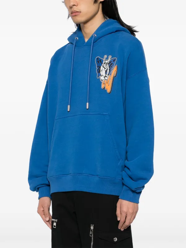 Off-White グラフィック パーカー | ブルー | FARFETCH JP