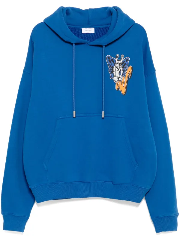 Off-White グラフィック パーカー | ブルー | FARFETCH JP
