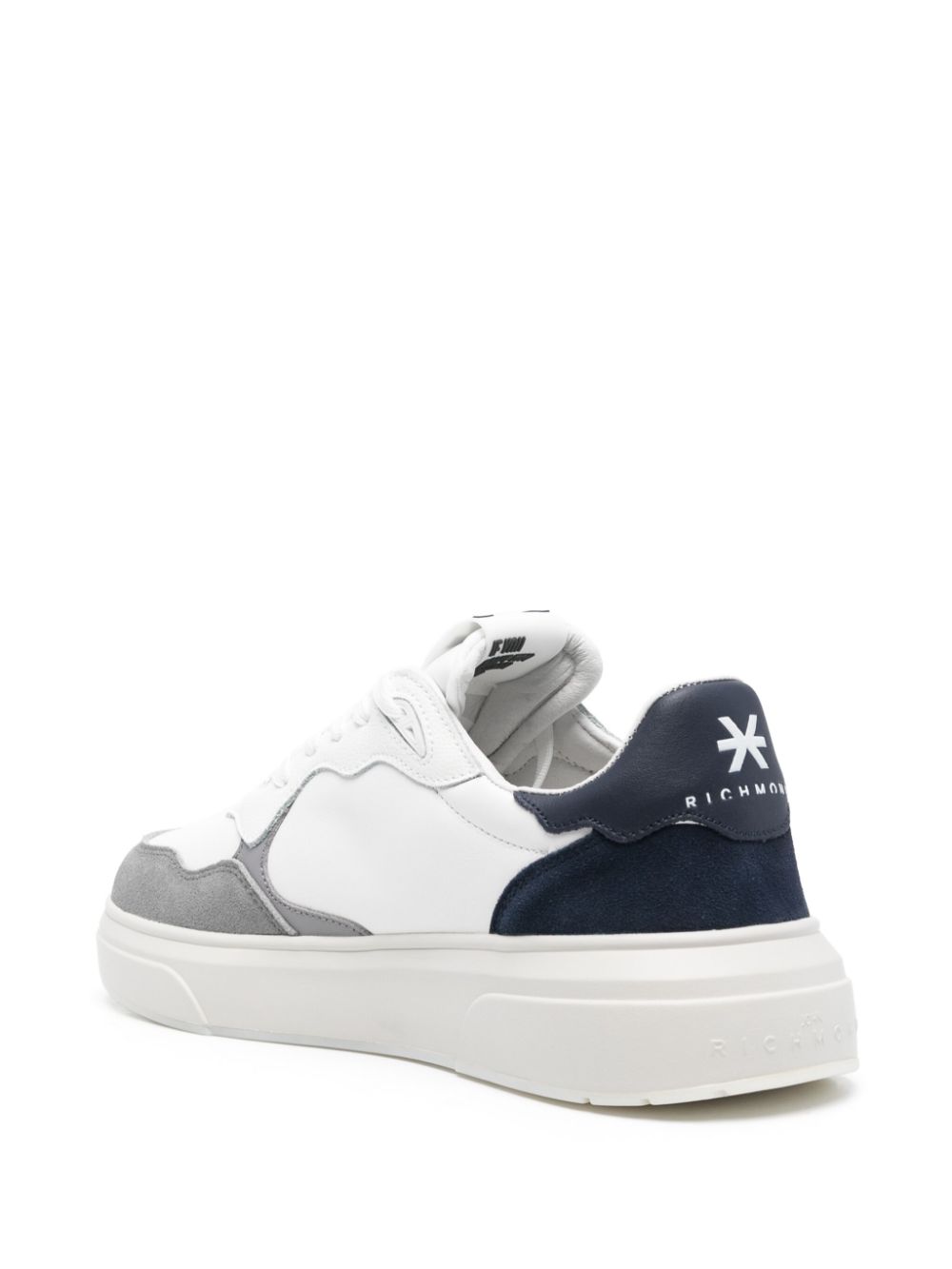 John Richmond Sneakers met logo-reliëf Wit