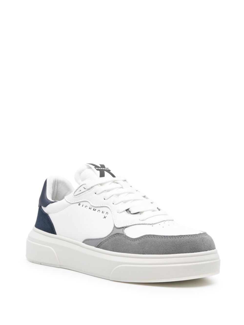 John Richmond Sneakers met logo-reliëf Wit