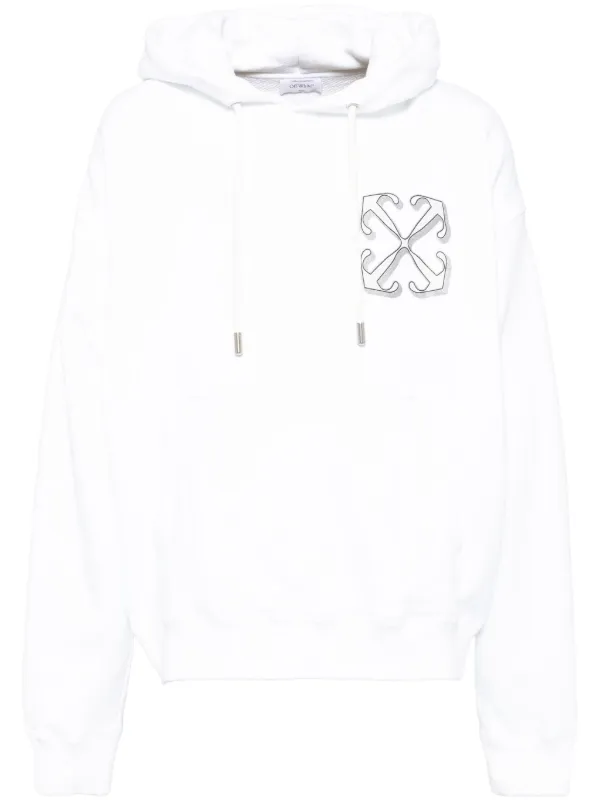 【送料&関税込】Off-White Skate Sweatshirt With Off Logo Off-White 23 Logo Skate Cotton Sweatshirt | Black | FARFETCH