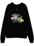 Off-White graphic-print hoodie - Black