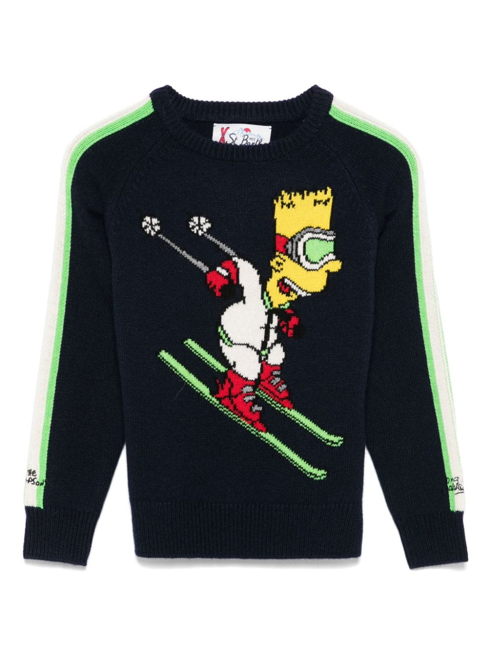 Shop Mc2 Saint Barth X The Simpsons Bart Ski Club Sweater In Blue