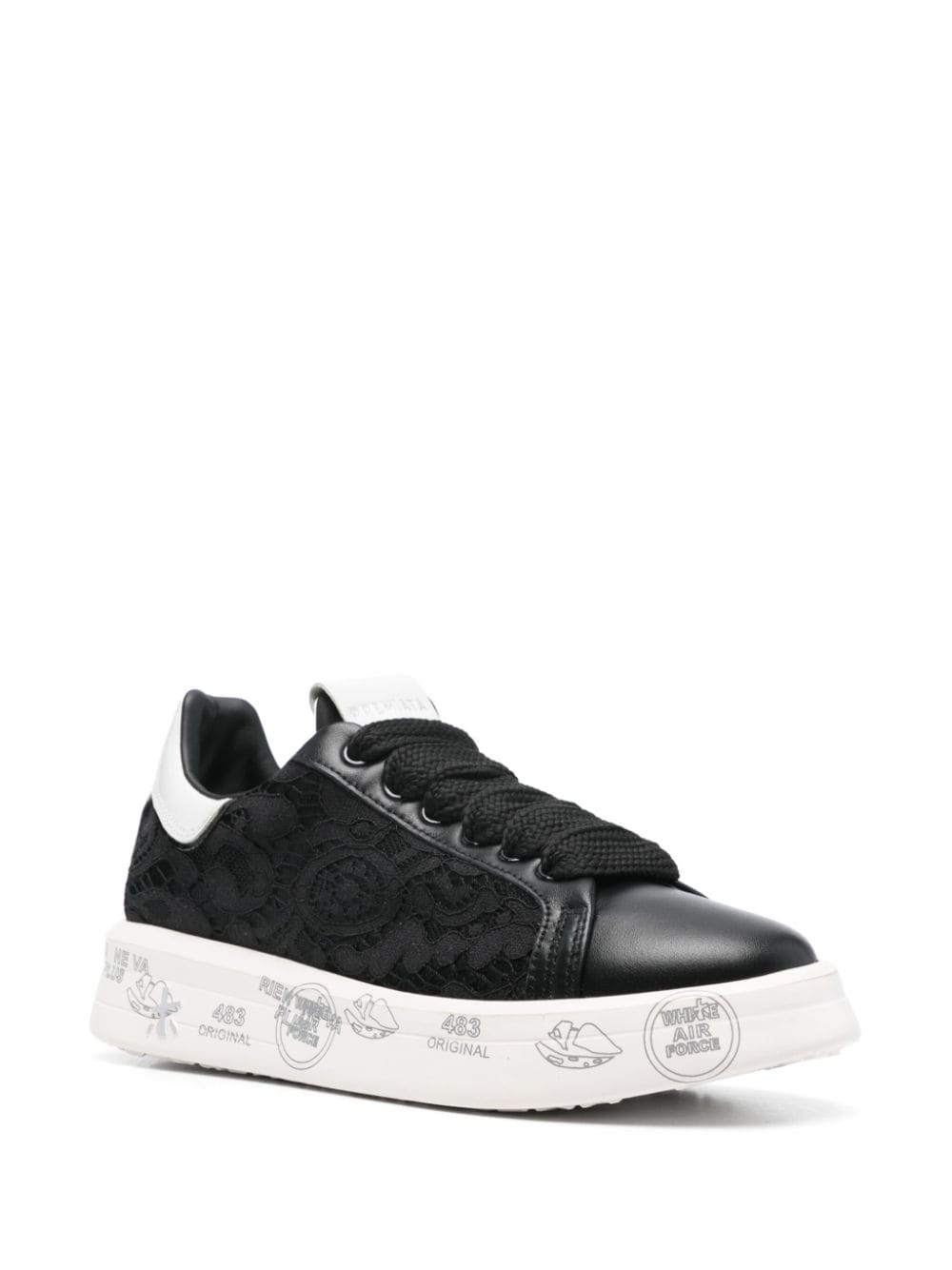 Premiata Belle sneakers - Zwart