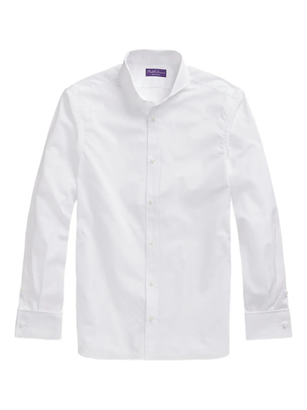 Ralph Lauren Purple Label Katoenen popeline overhemd Wit