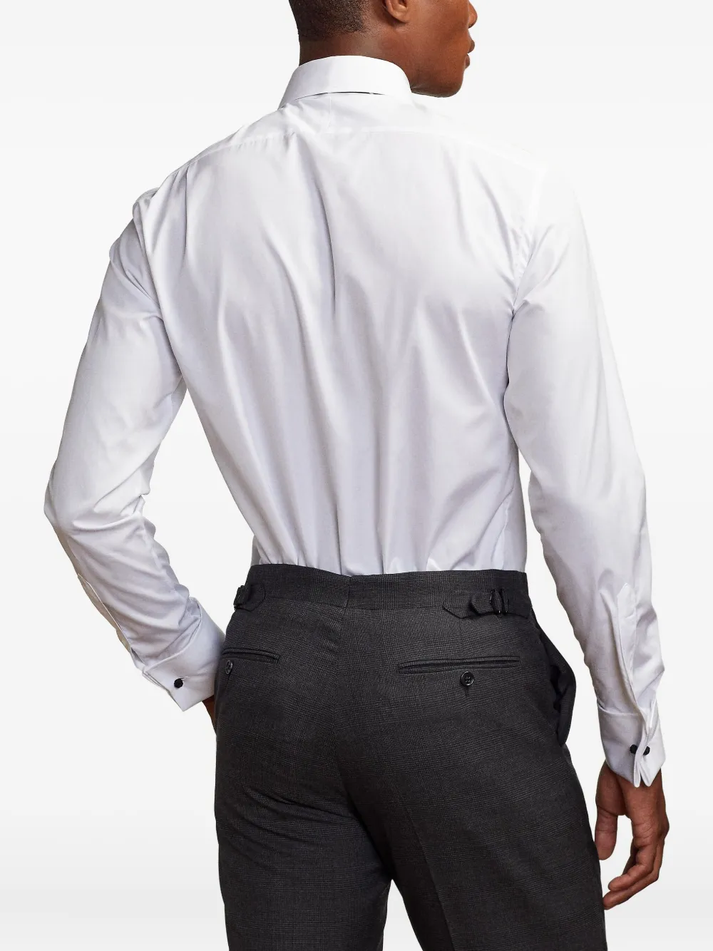 Ralph Lauren Purple Label Katoenen popeline overhemd Wit