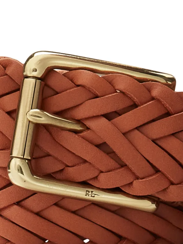 Ralph Lauren Purple Label Medium Leather Belt | Brown | FARFETCH display picture 1