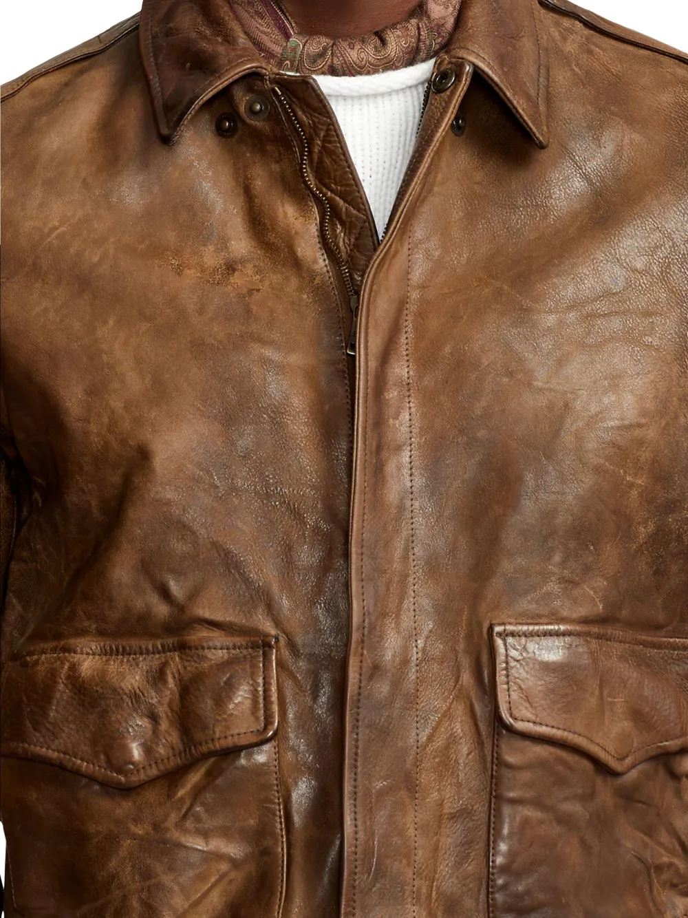 Ralph lauren men's aviator jacket best sale