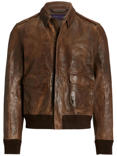 Ralph Lauren Purple Label chamarra bomber