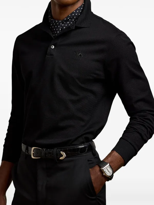 Ralph Lauren Purple Label logo-embroidered Cotton Polo Shirt