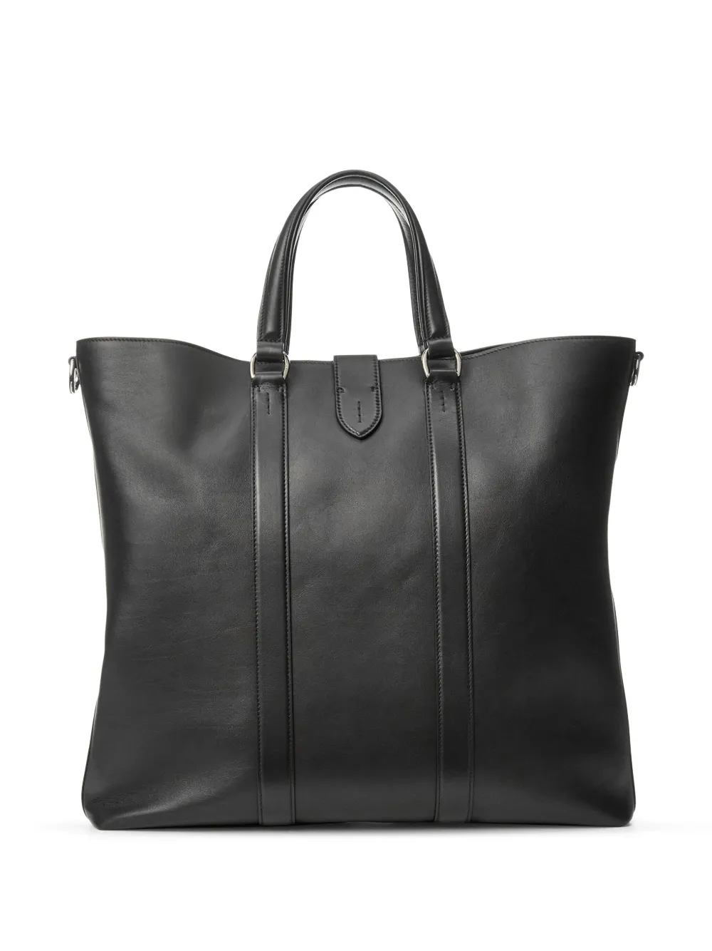 RalphLauren Purple Label レザートリムキャンバストート
