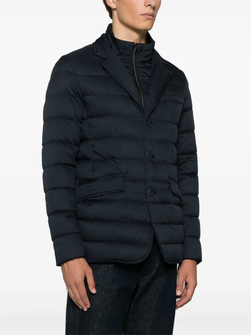 Herno Gewatteerd jack Blauw