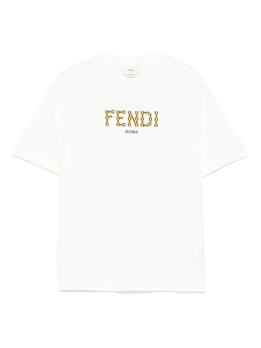 Fendi Kids T-shirt met logoprint Wit