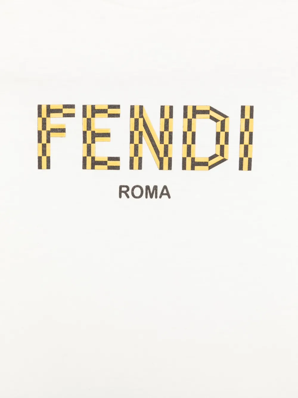 Fendi Kids T-shirt met logoprint Wit