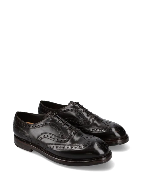 Premiata Black Leather Oxford Shoes Premiata Black Leather Hand Made Oxford Shoes Men main image 3