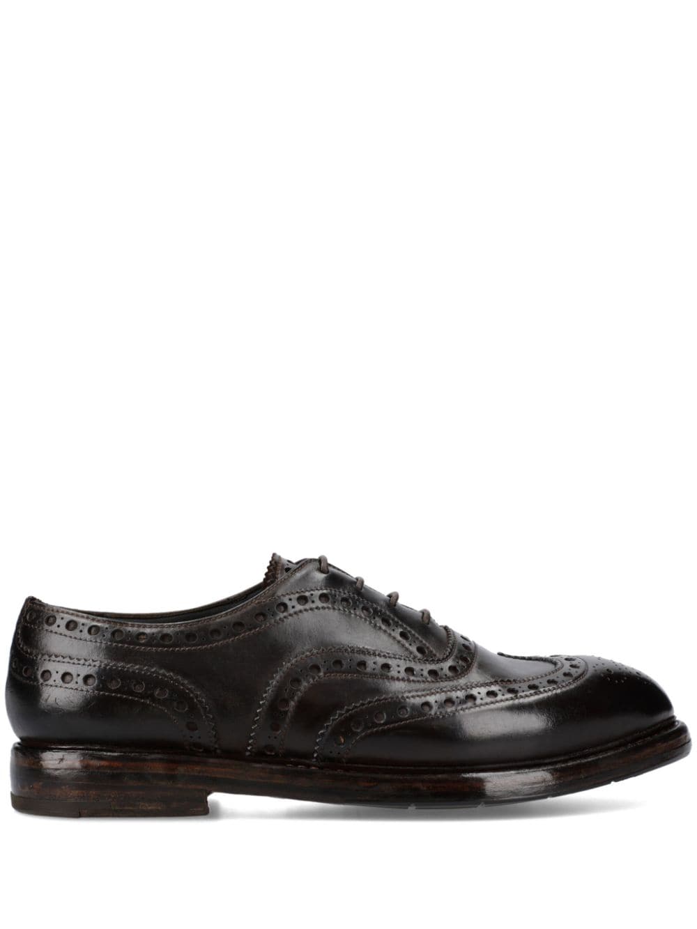 Premiata leather oxford shoes Zwart