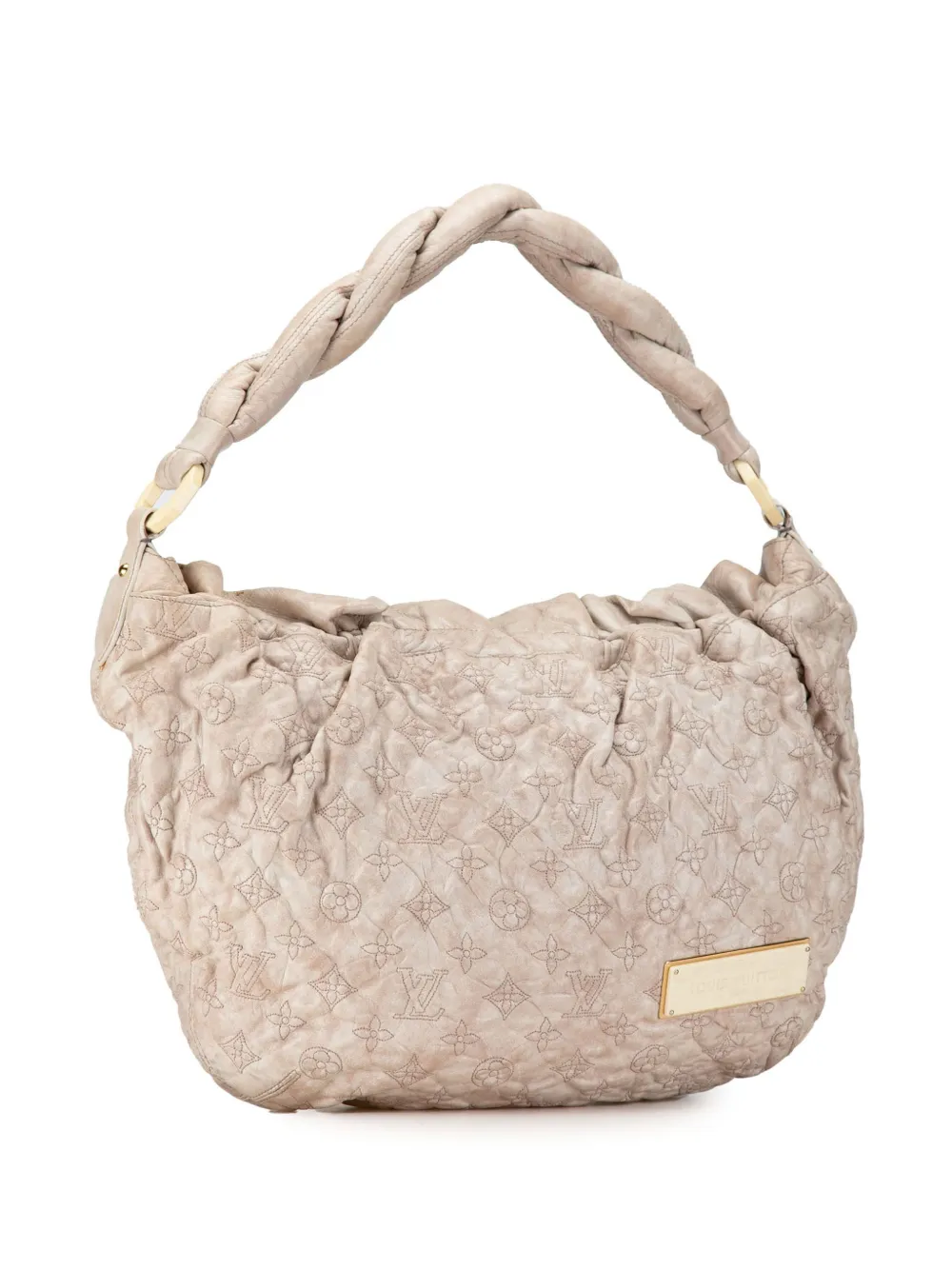 Louis Vuitton Pre Owned 2007 Monogram Olympe Nimbus GM Hobo Bag Neutrals FARFETCH
