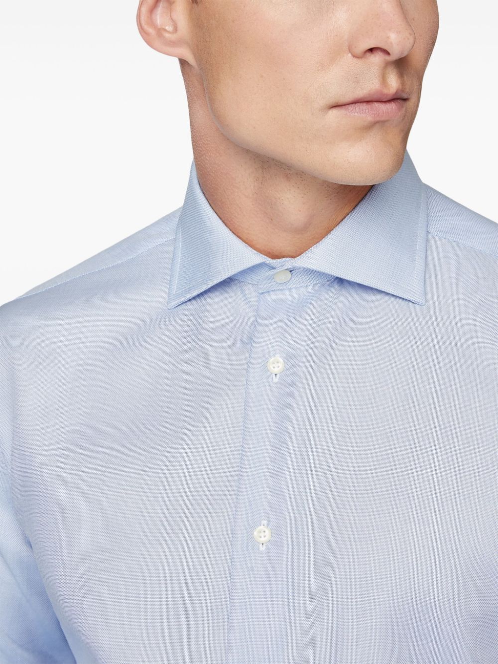 Boggi Milano cotton dobby-weave shirt Men