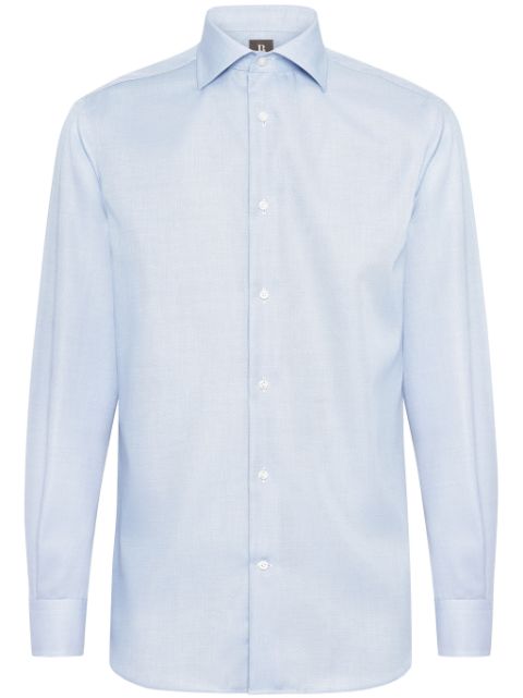 Boggi Milano cotton dobby-weave shirt Men