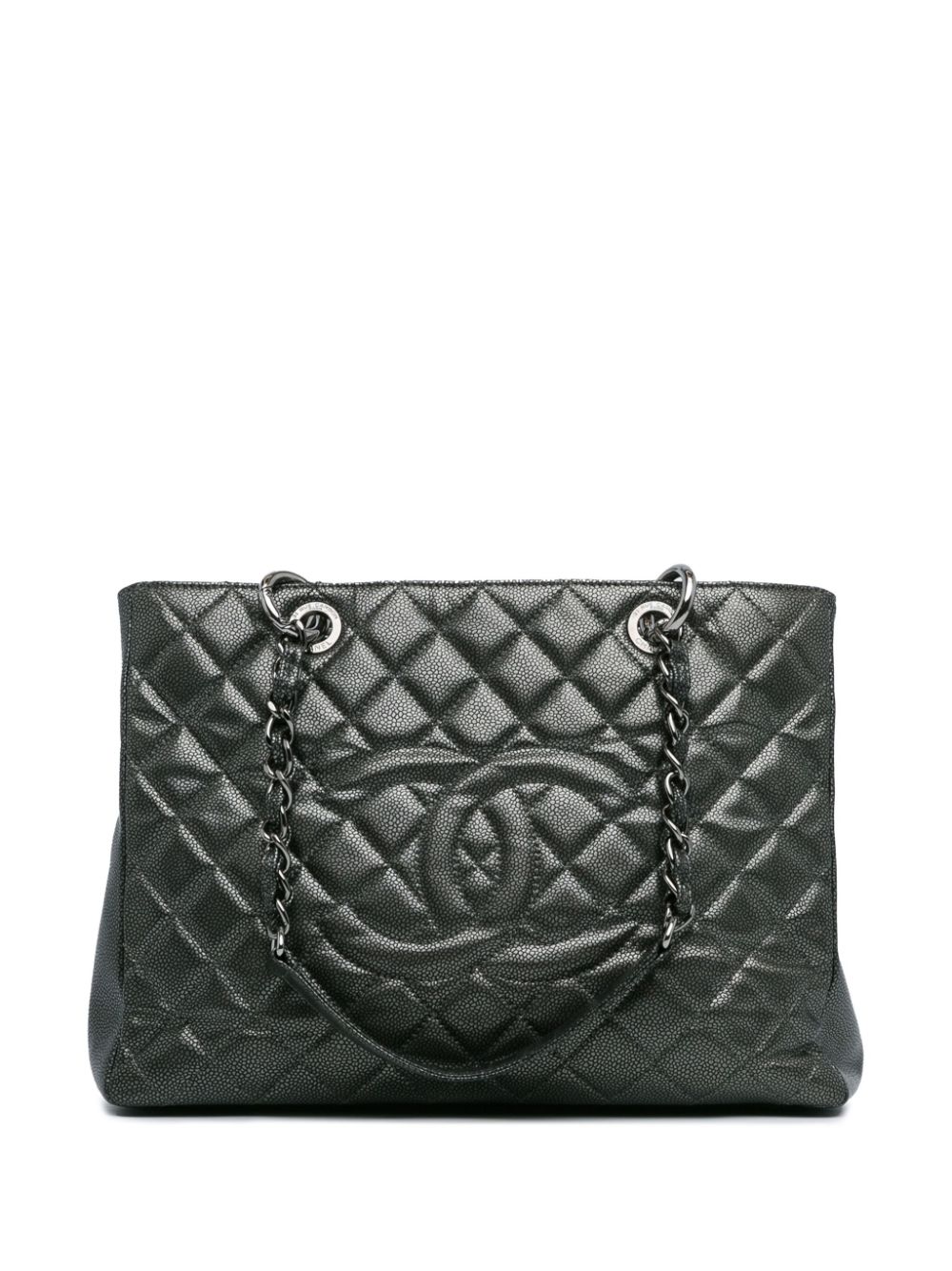 Cheap HOT SALE CHANEL 2011 Metallic Caviar Grand Shopping tote bag Women