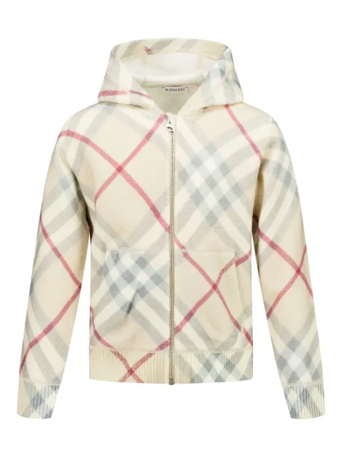 Burberry Kids checked hoodie