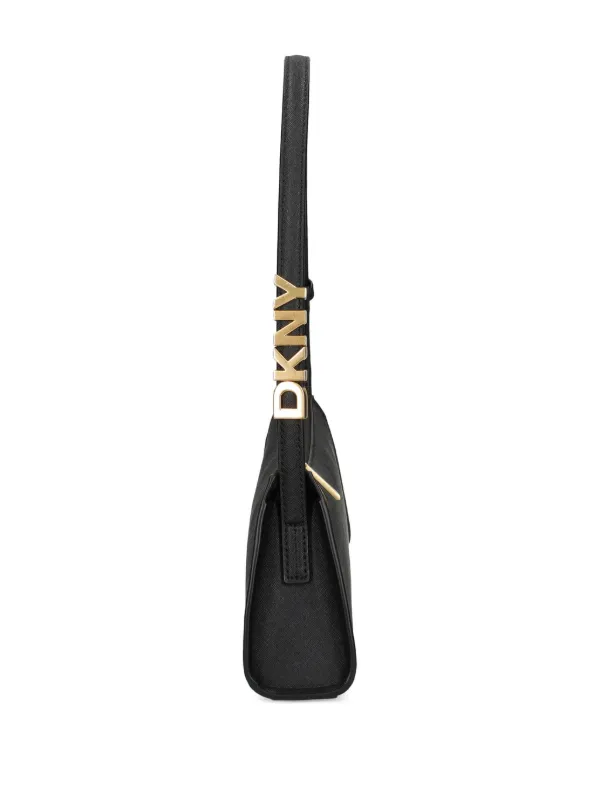 DKNY Damen Avril Tz Umhängetasche Aus Echtleder - Elegante Schultertasche Mit Reißverschluss