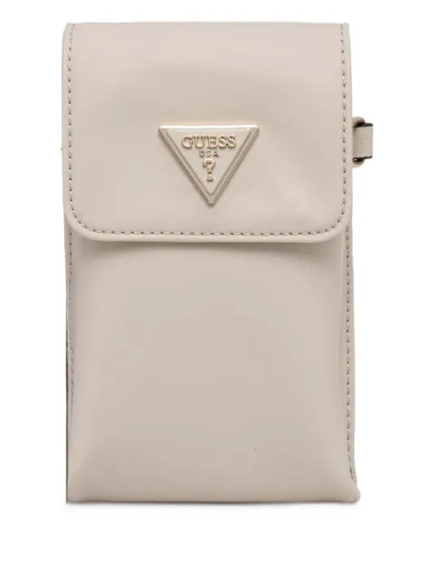 GUESS USA bolsa para teléfono con placa del logo