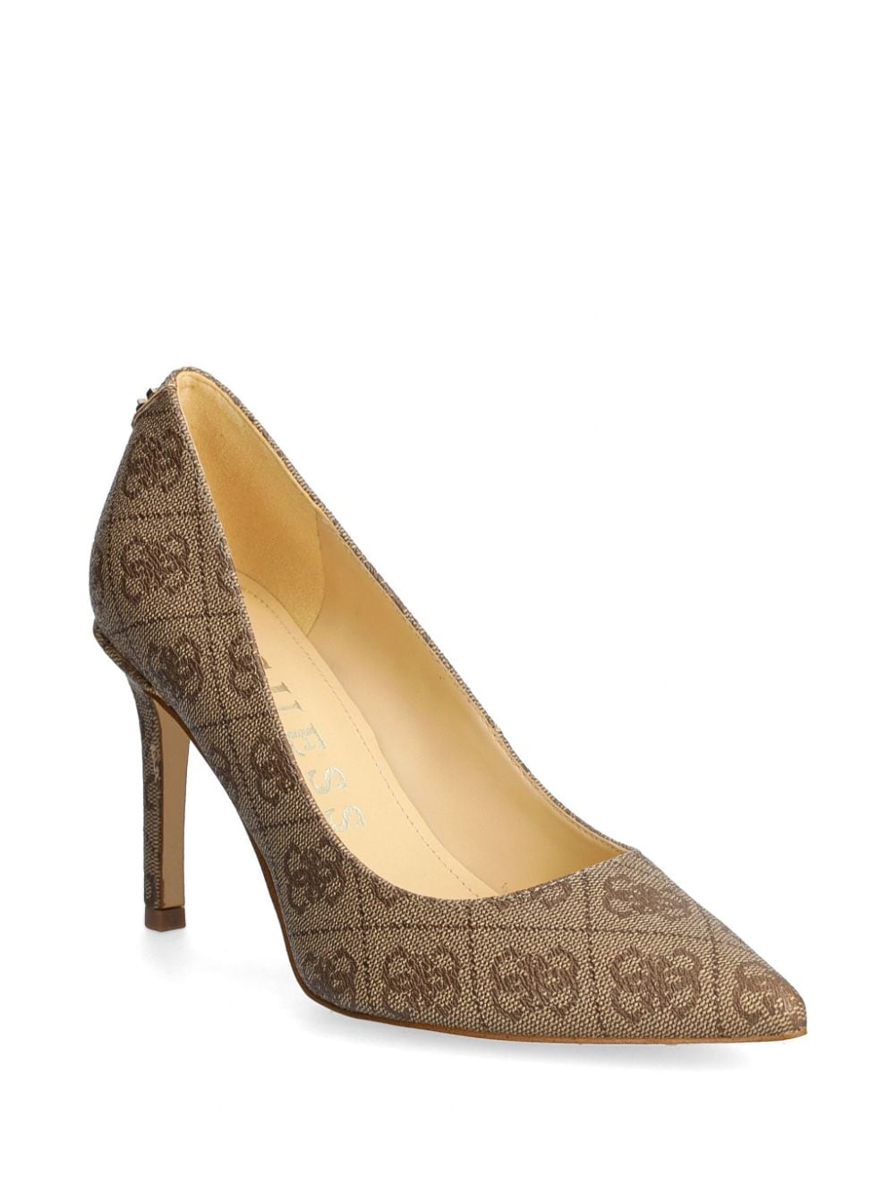 GUESS USA 86 mm pumps met logo - Beige