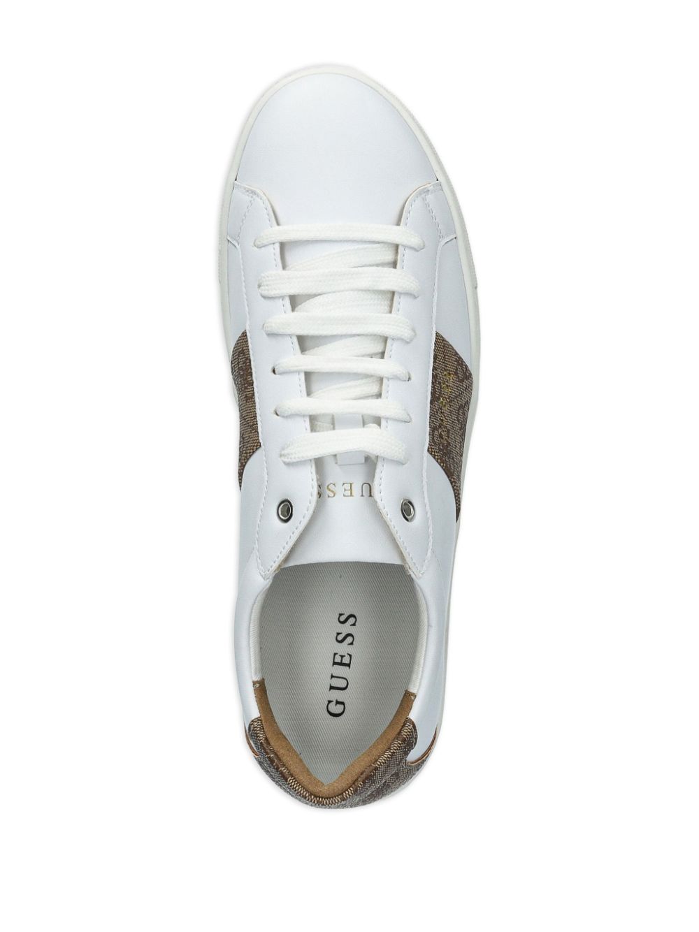 GUESS USA monogram-detail sneakers White