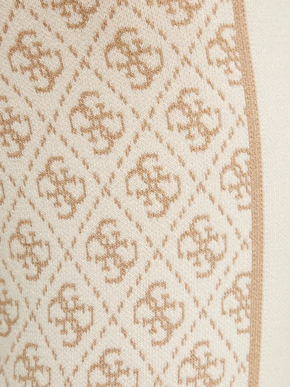 Guess Usa 4g-pattern Side-stripe Trousers In Neutral