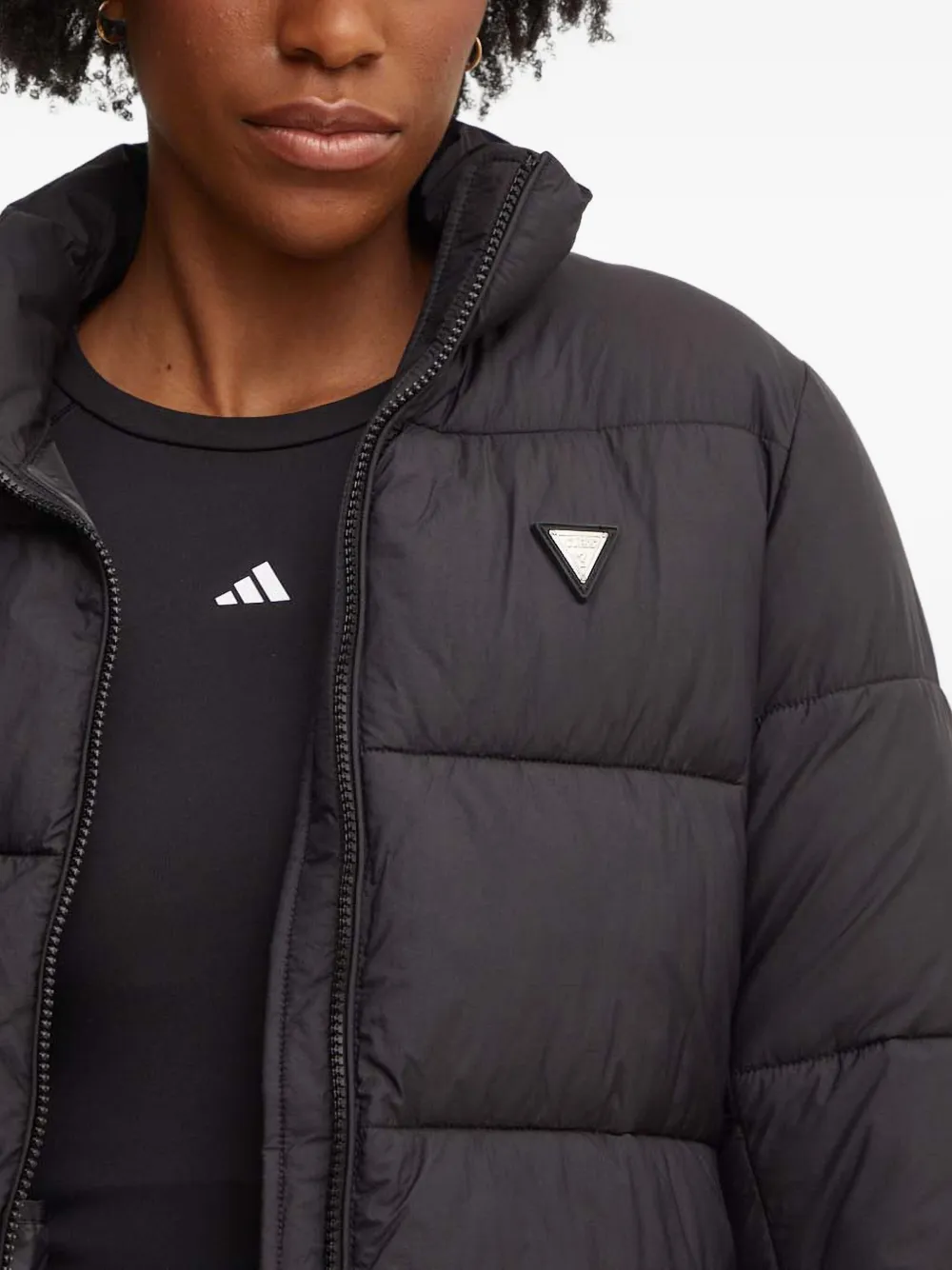 GUESS USA Donsjack met rits Zwart