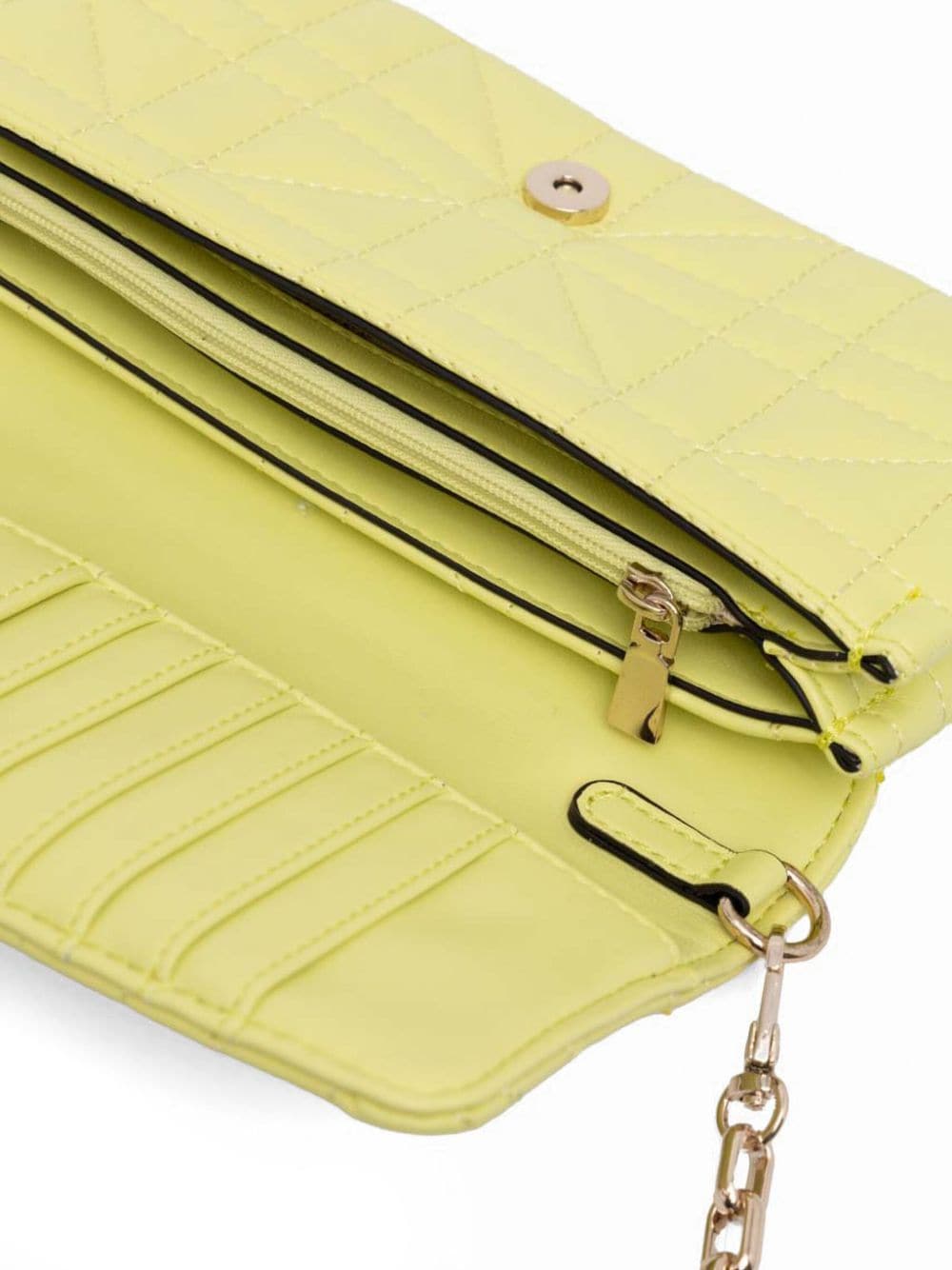 Shop Guess Usa Quilted Cross Body Bag In Yellow