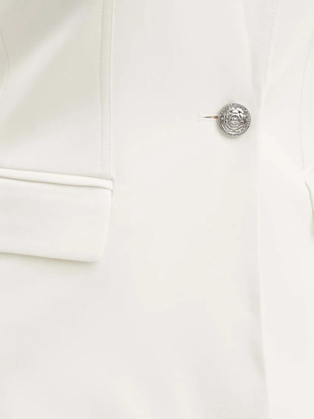 Guess Usa Single-breasted Buttoned Blazer In White