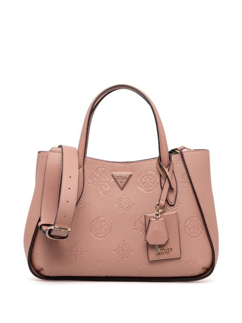 Shop Guess Usa Keandra Girlfriend Tote Bag In 粉色