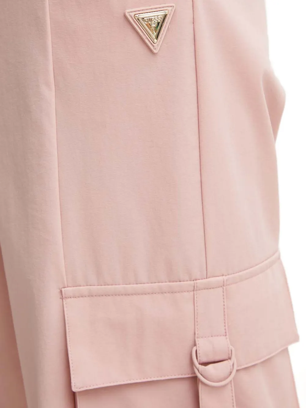 Guess Usa Cargo-pocket Track Pants In Pink