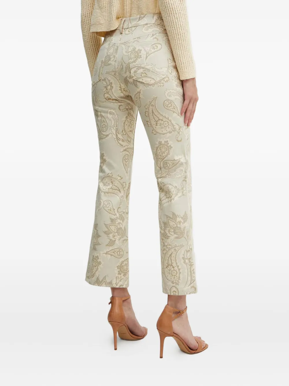 GUESS USA Broek met paisley-print Beige