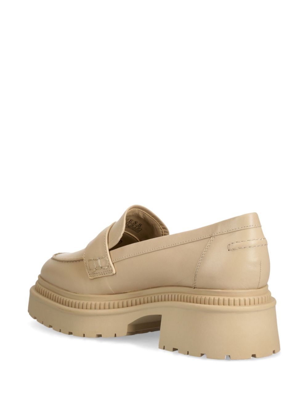 GUESS USA Loafers met logoprint Beige