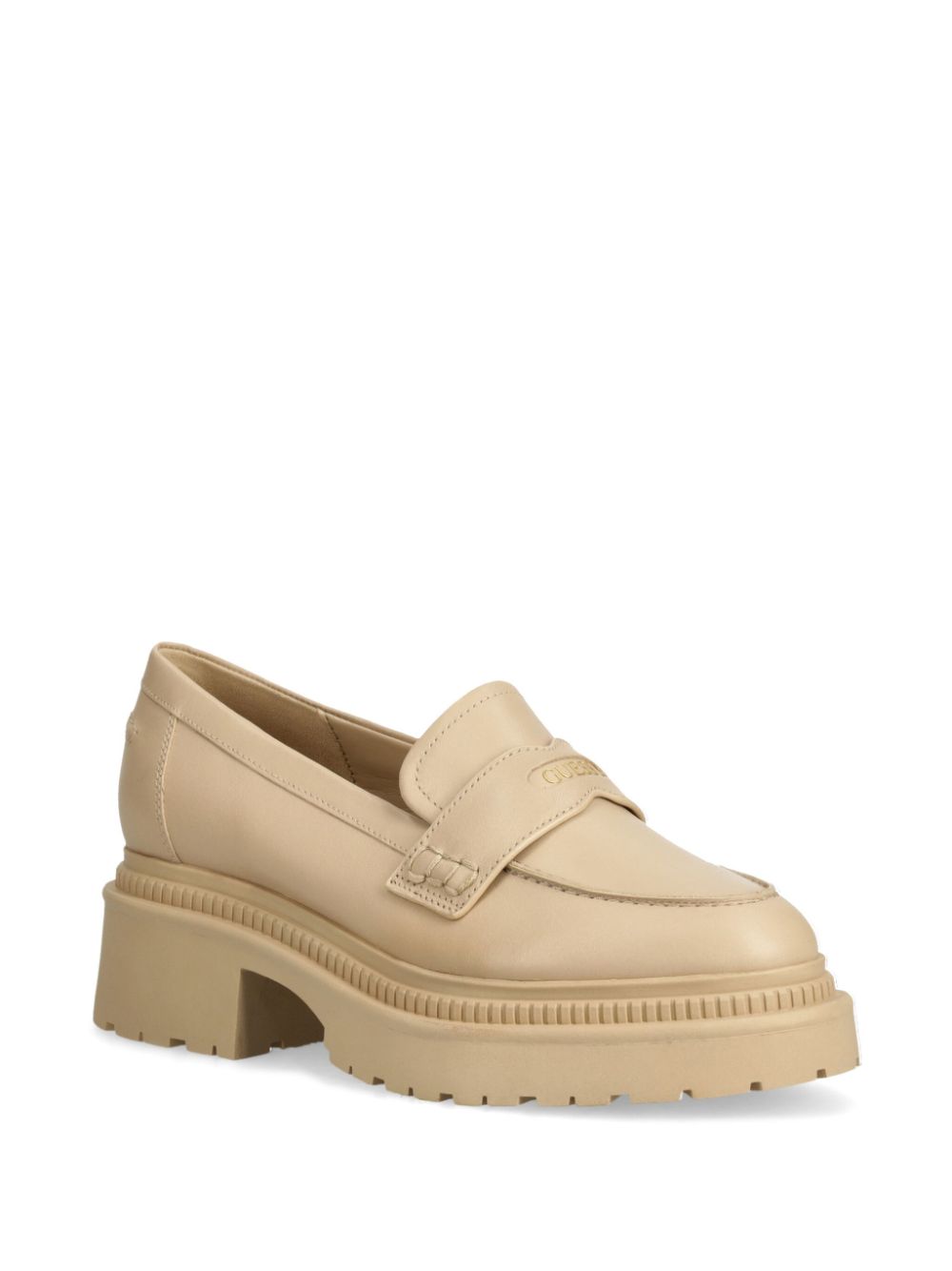 GUESS USA Loafers met logoprint - Beige