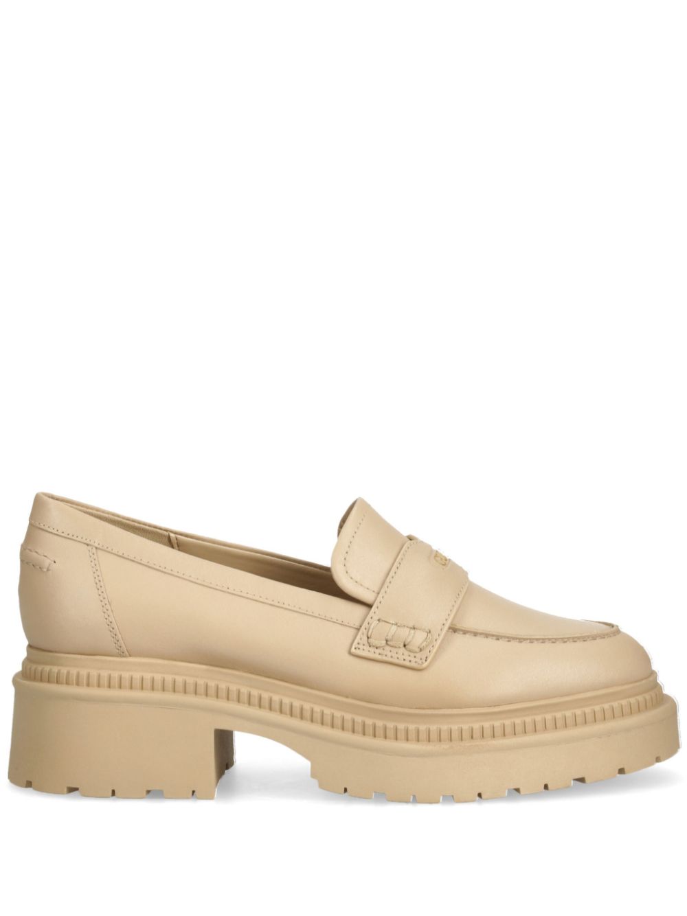 GUESS USA Loafers met logoprint Beige