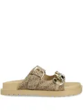 GUESS USA chain link-detail sandals - Neutrals