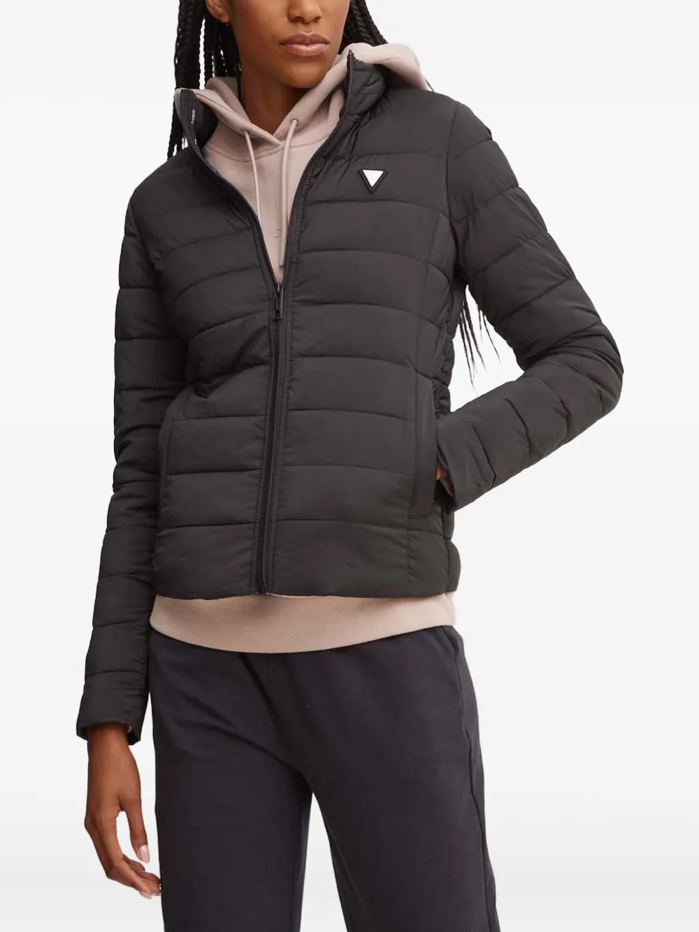 GUESS USA パデッドジャケット - ブラック GUESS USA パデッドジャケット - ブラック