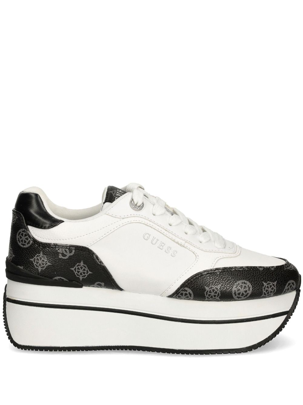 GUESS USA Camrio sneakers met plateauzool Wit