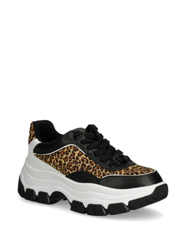 GUESS USA Tenis Con Animal Print Negro FARFETCH MX